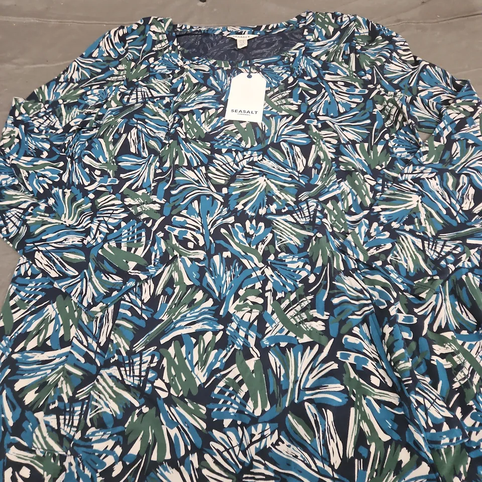 SEASALT CORNWALL LONG-SLEEVE SCREENPRINT TUNIC – UK 14