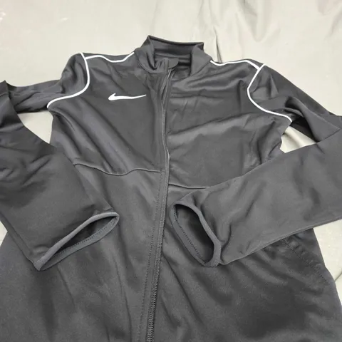 NIKE DRI FIT BLACK JACKET - SMALL