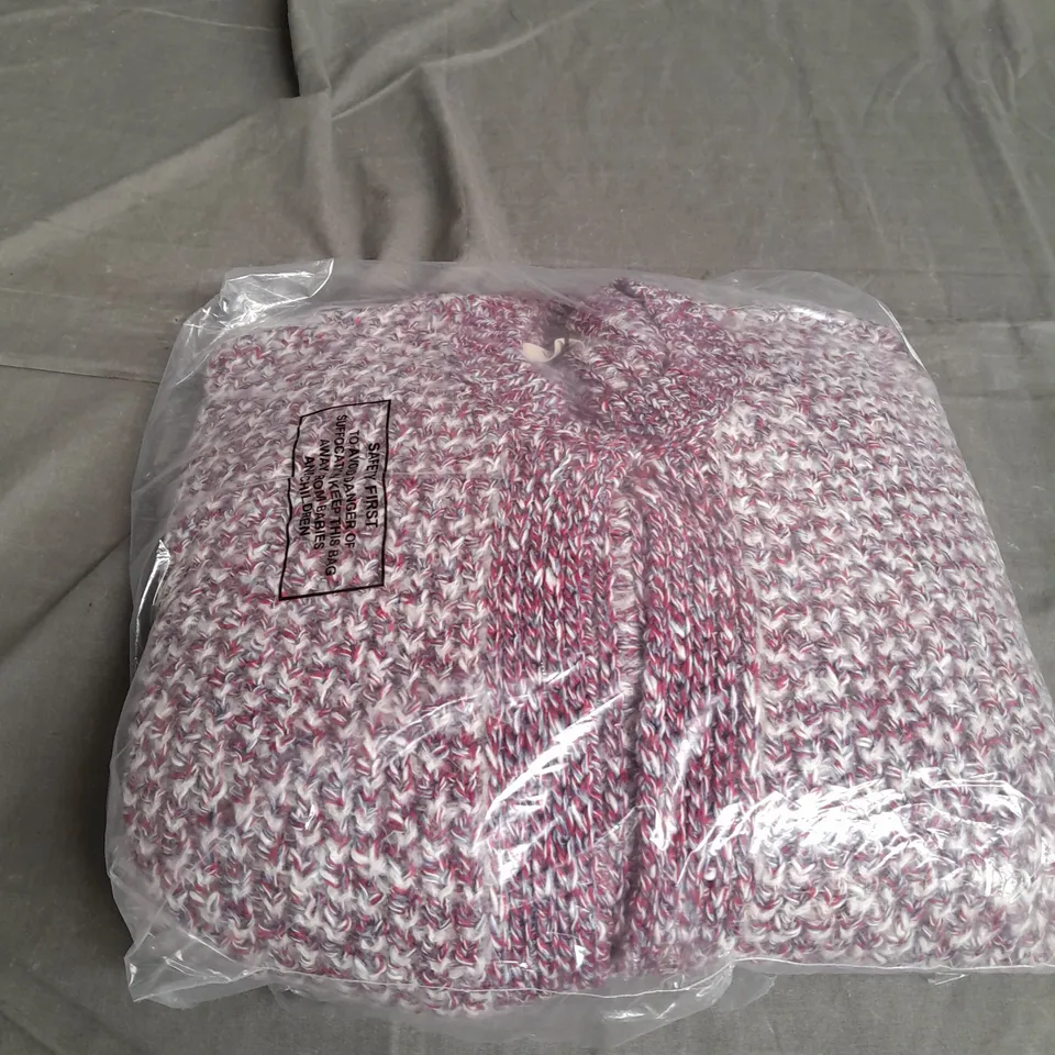 HUSH TEXTURED STITCH KNITTED CARDIGAN SIZE L