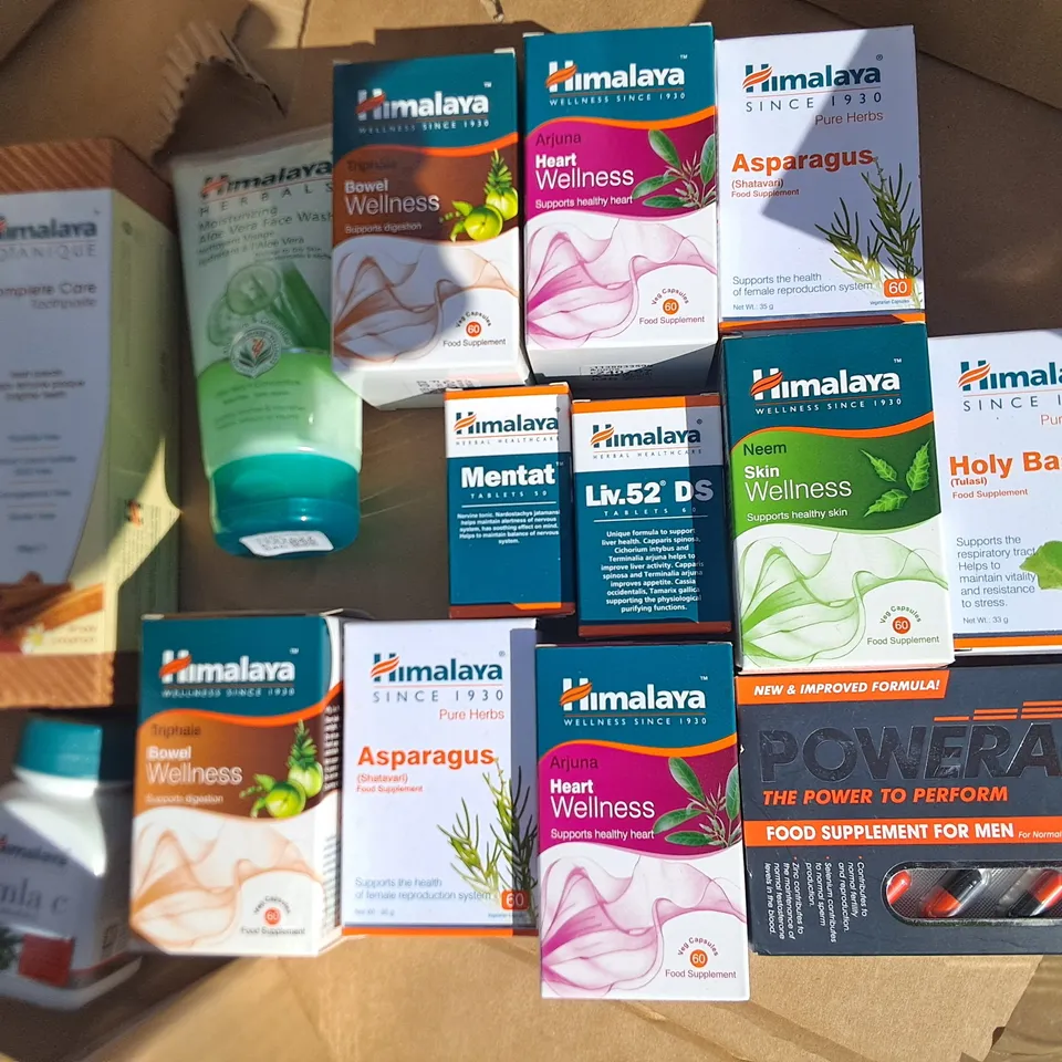 APPROXIMATELY 100 HIMALAYA WELLNESS PRODUCTS TO INCLUDE;