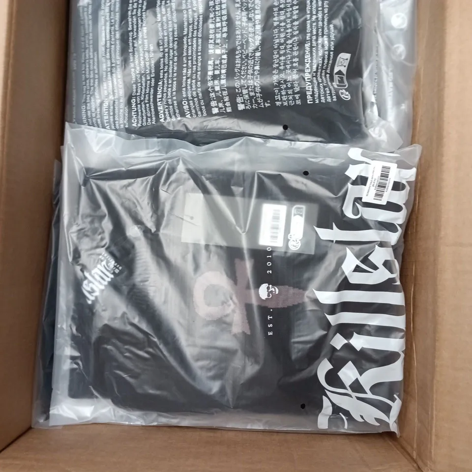 BOX OF APPROXIMATELY 20 ASSORTED BRAND NEW KILLSTAR CLOTHING ITEMS INCLUDING SKULLCAP SWEATER DRESS AND MORBIDAS TALE MINI DRESS 