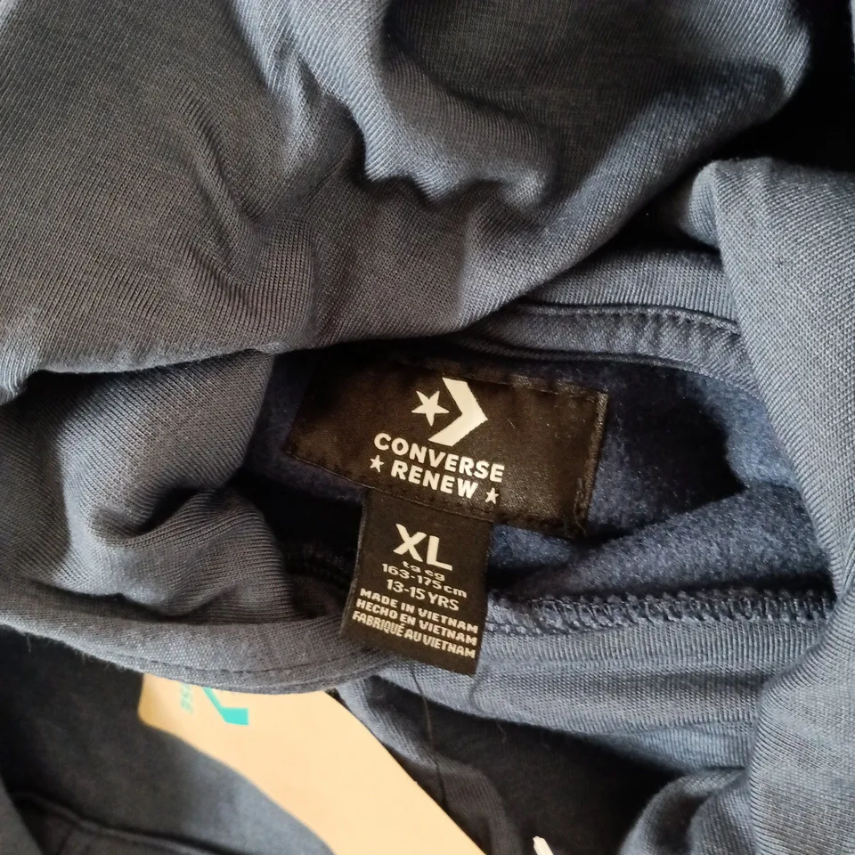 CONVERSE RENEW HOODIE IN NAVY - XL
