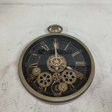 SANGTIA E23 WALL CLOCK WITH GEAR DECORATION