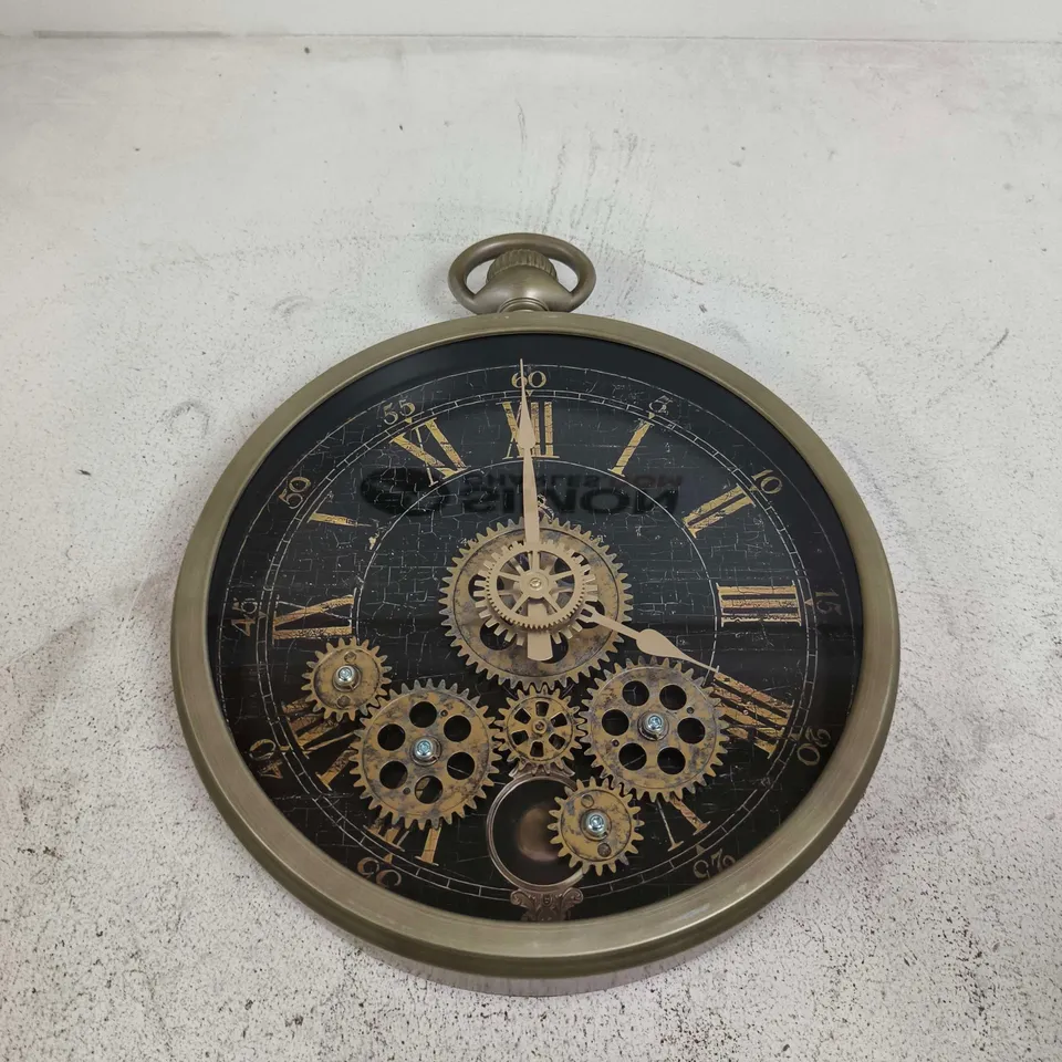 SANGTIA E23 WALL CLOCK WITH GEAR DECORATION 