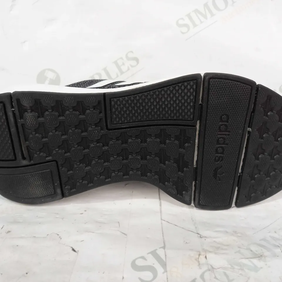 PAIR OF ADIDAS TRAINERS IN BLACK/GREY/WHITE UK SIZE 3