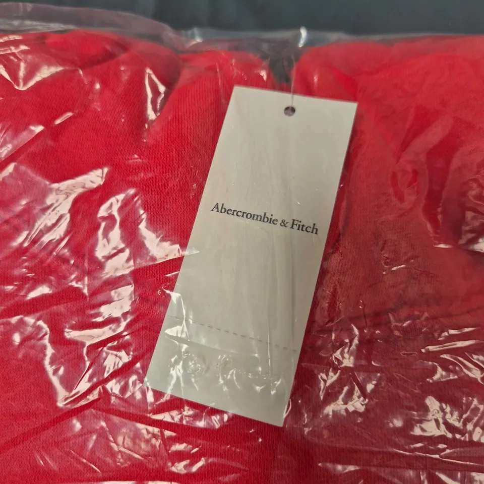 ABERCROMBIE & FITCH RED HOODIE – LARGE
