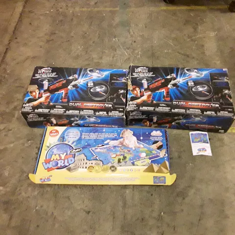 PALLET CONTAINING ASSORTED HOUSEHOLD PRODUCTS INCLUDING KIDS TOYS, BODY BOARD, COOKER HOOD, EXERCISE BIKE, COAT RACK ETC 