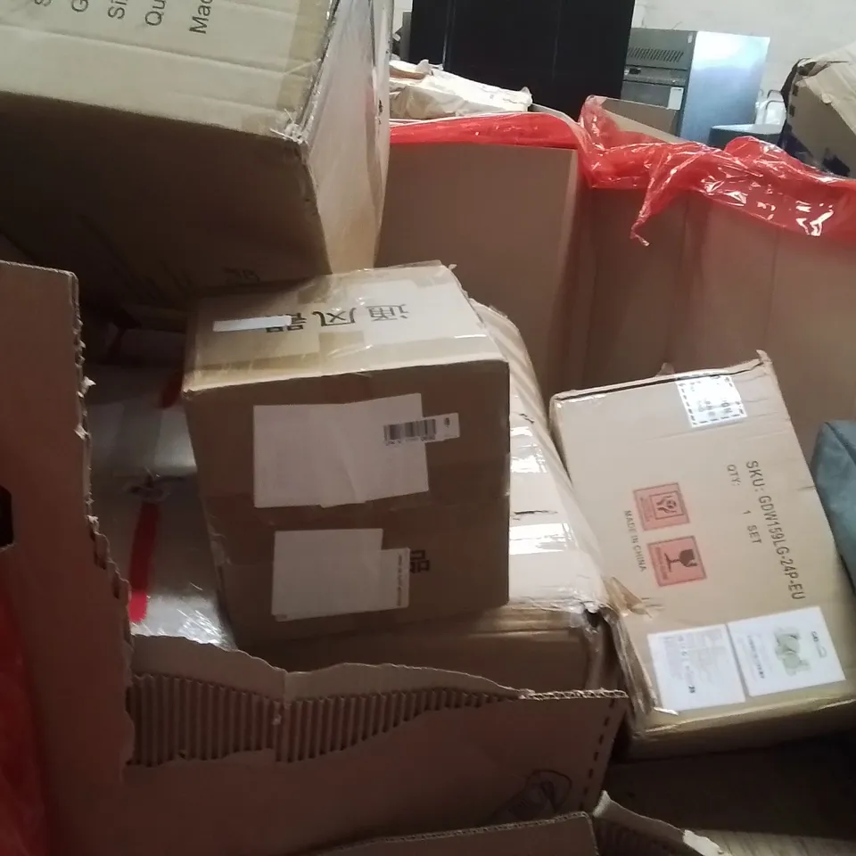 PALLET OF ASSORTED HOUSEHOLD GOODS AND PRODUCTS TO INCLUDE;AIR COOLER,SERVING TRAY
