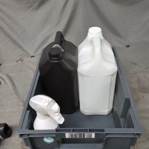 TOTE OF APPROXIMATELY 4 ASSORTED LIQUID ITEMS TO INCLUDE: COMFORT PURE PROFESSIONAL 