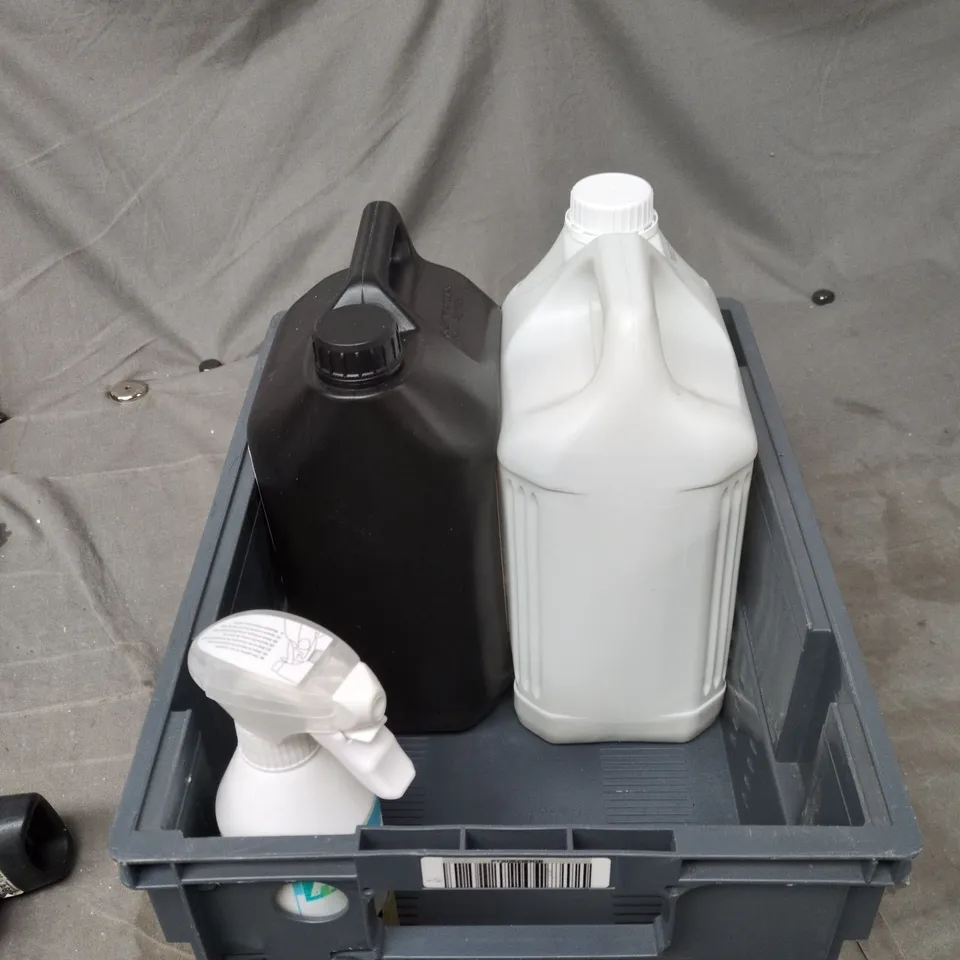 TOTE OF APPROXIMATELY 4 ASSORTED LIQUID ITEMS TO INCLUDE: COMFORT PURE PROFESSIONAL 