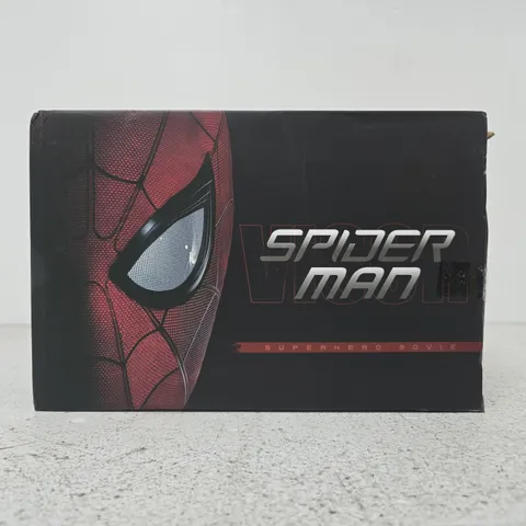 SPIDER-MAN MASK – RED MASK WITH WEB PATTERN, BOXED