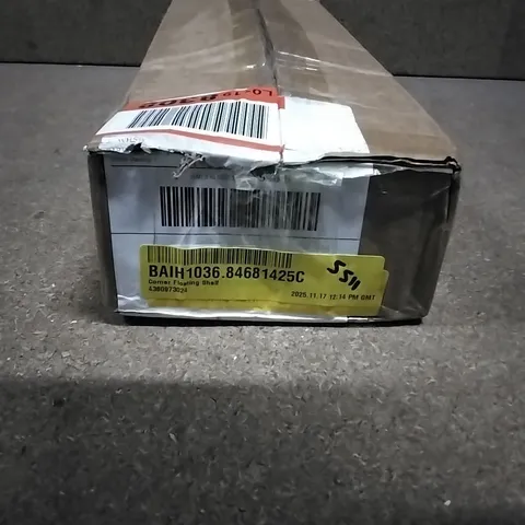 BOXED CORNER FLOATING SHELF