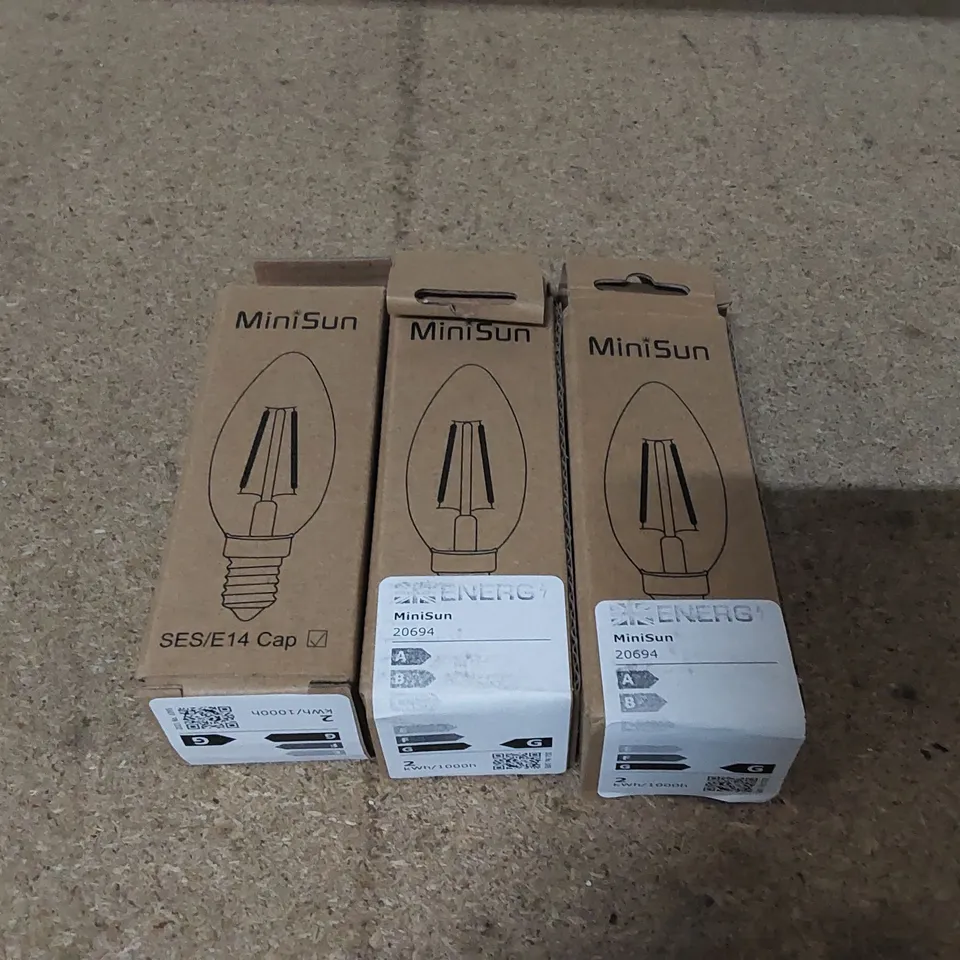 BOXED E14 LED VINTAGE EDISON CANDLE LIGHT BULBS