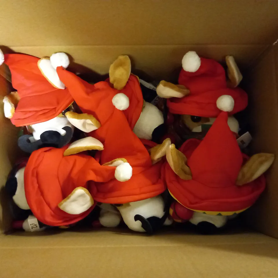 BOXED LOT OF 6 GEORGE ANIMATED DOG CHRISTMAS TOY