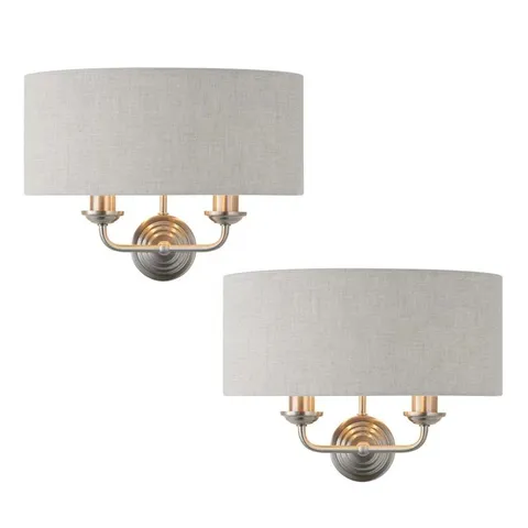 BOXED CATALIA STEEL UP & DOWNLIGHT - SET OF 2