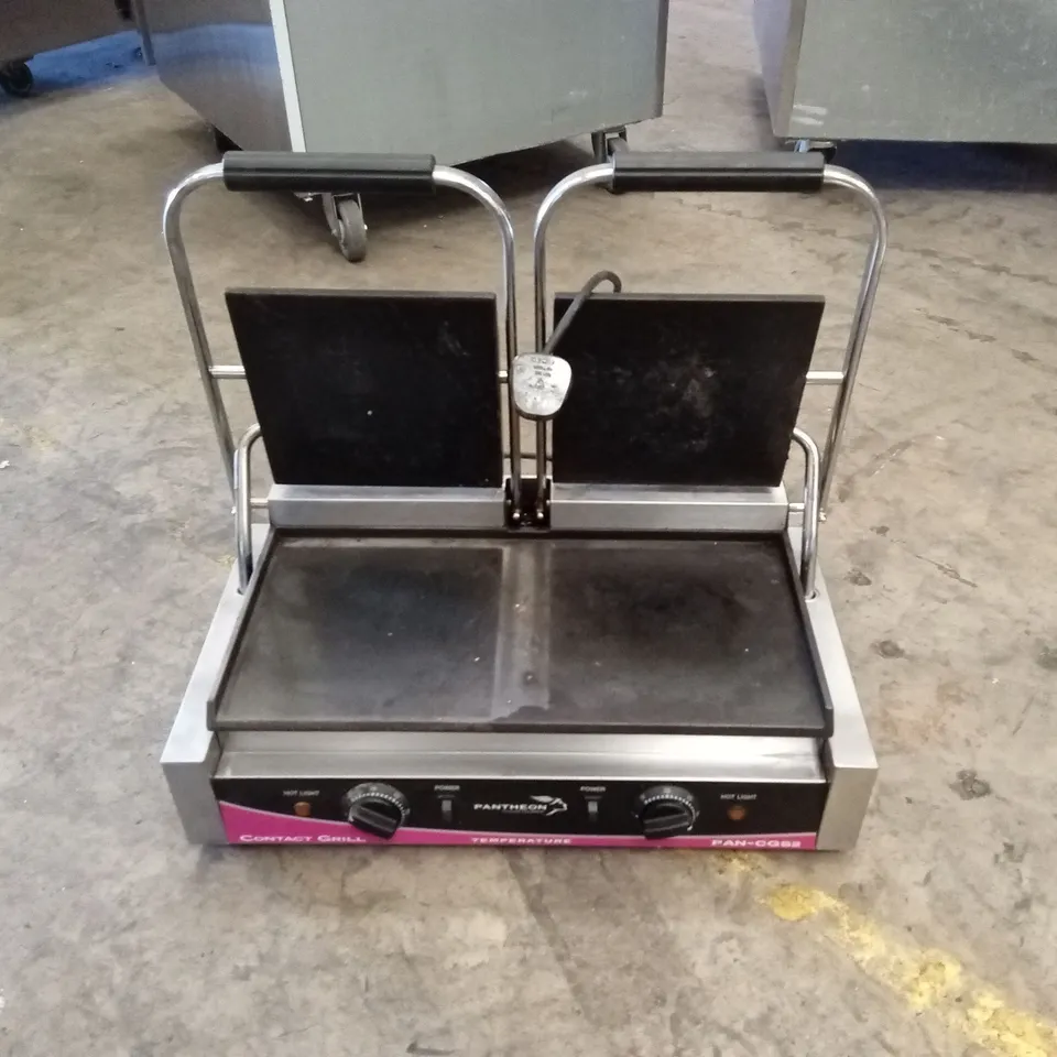 PANTHEON CGS2S DOUBLE SMOOTH CONTACT/PANINI GRILL