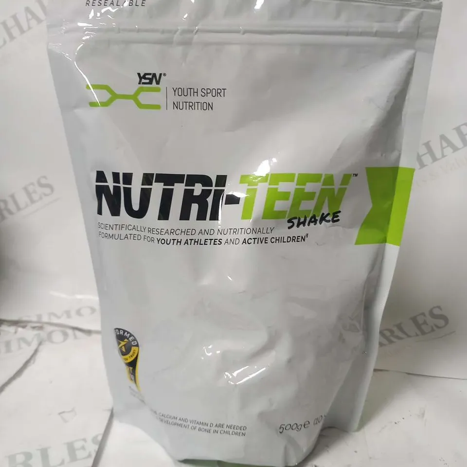 THREE BAGS OF NUTRI-TEEN SHAKE YOUTH SPORT NUTRITION 500G