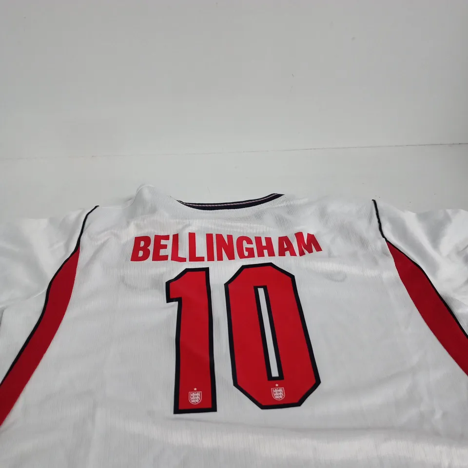 NIKE ENGLAND MEN'S HOME FOOTBALL SHIRT – NO. 10 BELLINGHAM (SIZE 28)