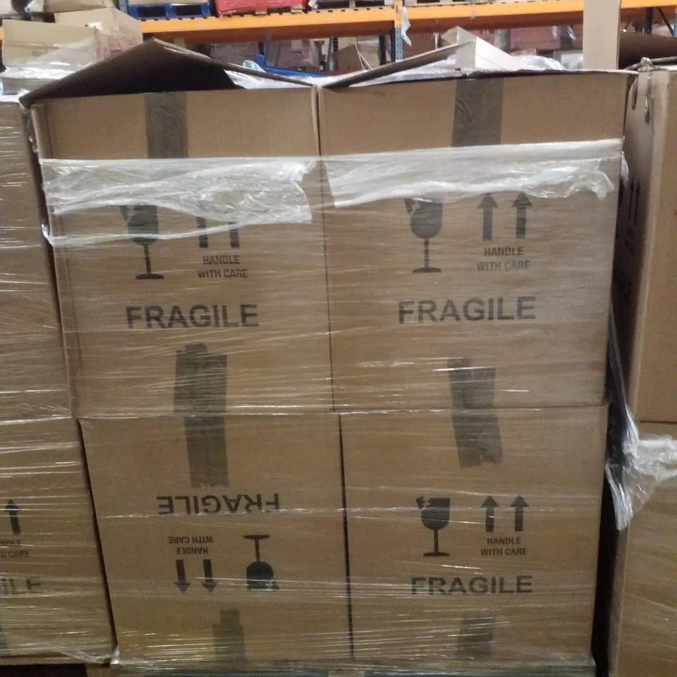 PALLET CONTAINING ASSORTED CHRISTMAS PRODUCTS & DECORATIONS INCLUDING POP UP ADVENT CALENDAR & BOTTLE BRUSH LED TREES