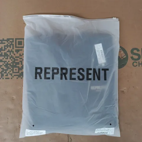 BAGGED REPRESENT OWNERS CLUB SWEATER IN BROWN SIZE SMALL