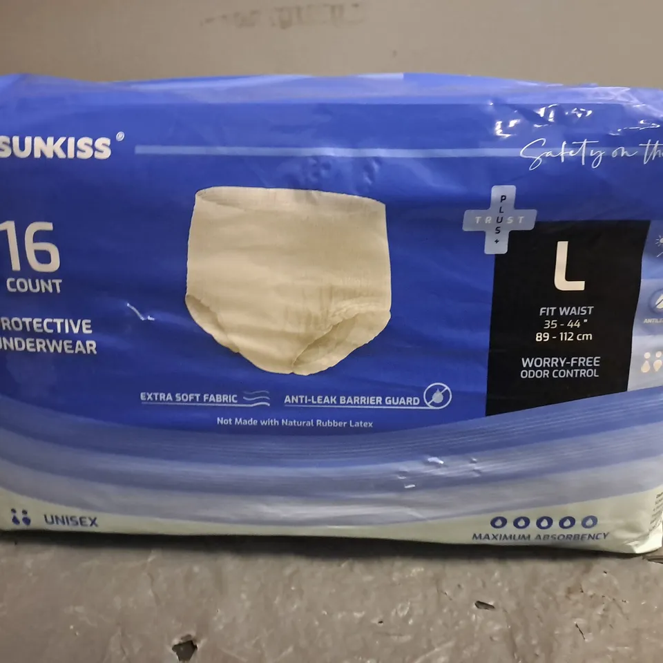 SUNKISS 16-PACK OF PROTECTIVE UNDERWEAR - L 89-112CM