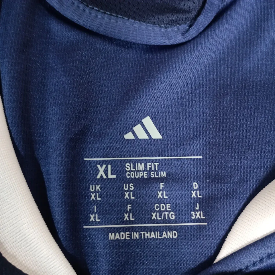 ADIDAS JSY FOOTBALL JERSEY – NAVY, SLIM FIT, XL