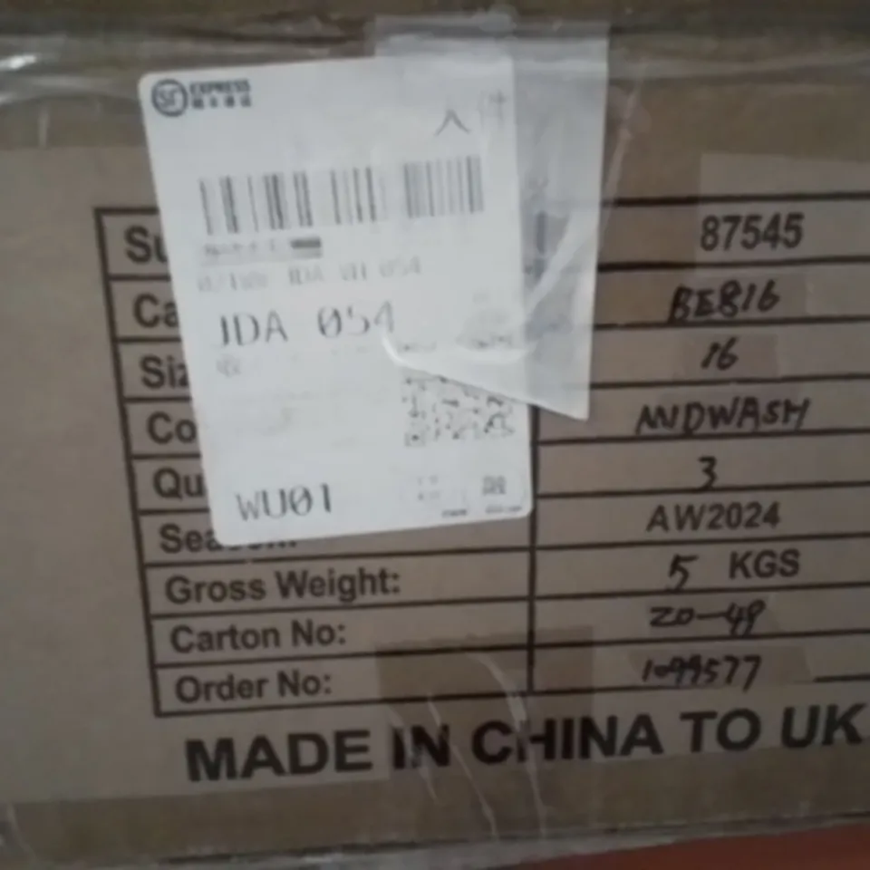 BOXED BRAND NEW APPROXIMATELY 3 SIMPLY BE MIDNIGHT WASH JUMPSUIT DENIM SIZE 16