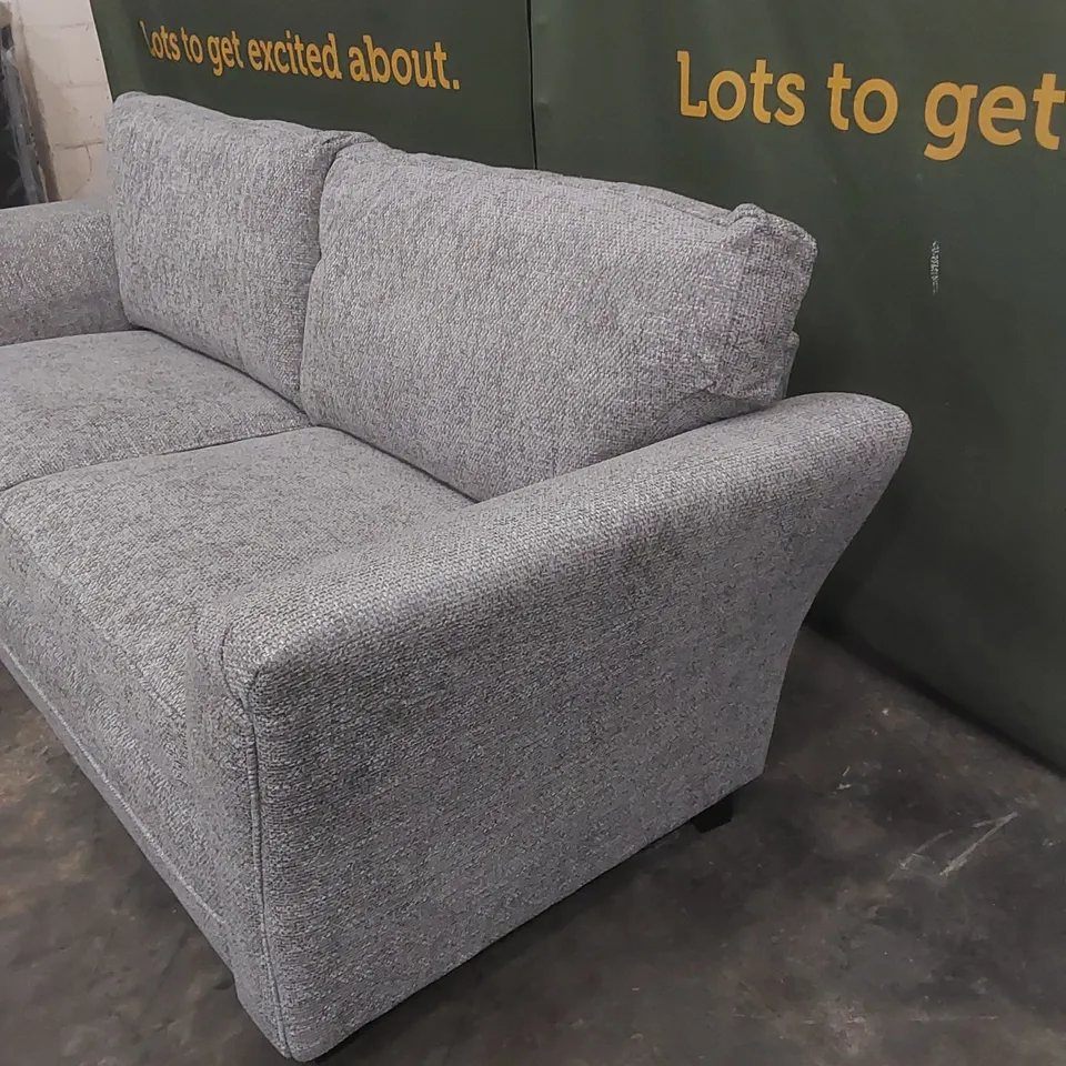 DURY CHUNKY WEAVE 3 SEATER STANDARD BACK SOFA - GREY RRP £649