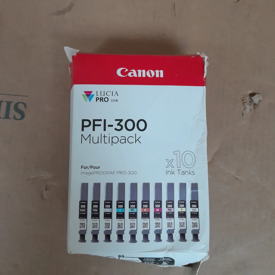 CANON LUCIA PRO IN PFI-300 MULTIPACK - X10 INK TANKS 