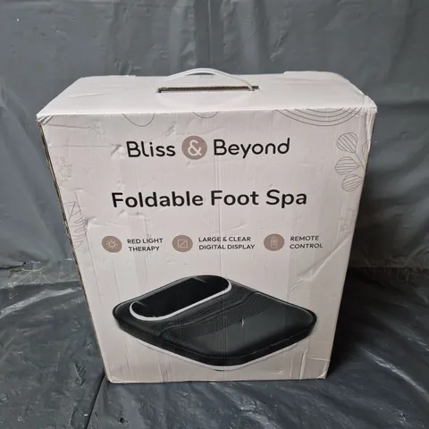 BOXED BLISS&BEYOND FOLDABLE FOOT SPA 