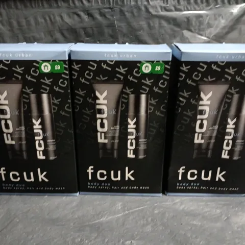 LOT OF 3 FCUK URBAN BODY DUO SETS