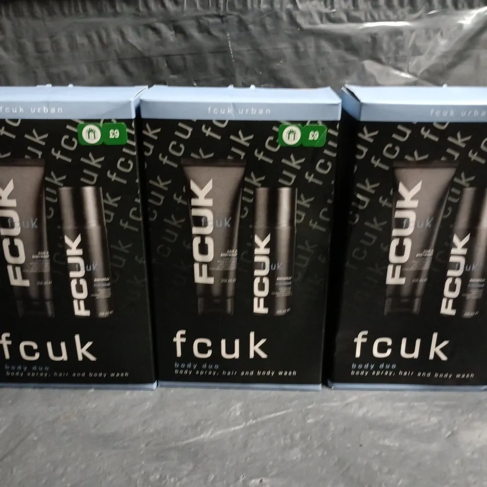LOT OF 3 FCUK URBAN BODY DUO SETS