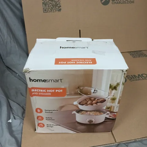 HOMESMART ELECTRIC HOT POT AND STEAMER – BOXED