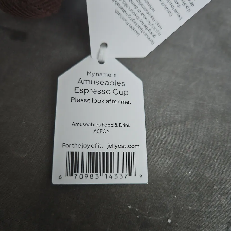 JELLYCAT I- MY NAME IS AMUSEABLE ESPRESSO CUP