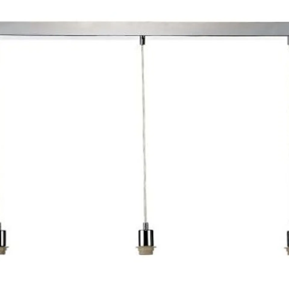 DAR LIGHTING 3LT SUSPENSION WITH CLEAR CABLE