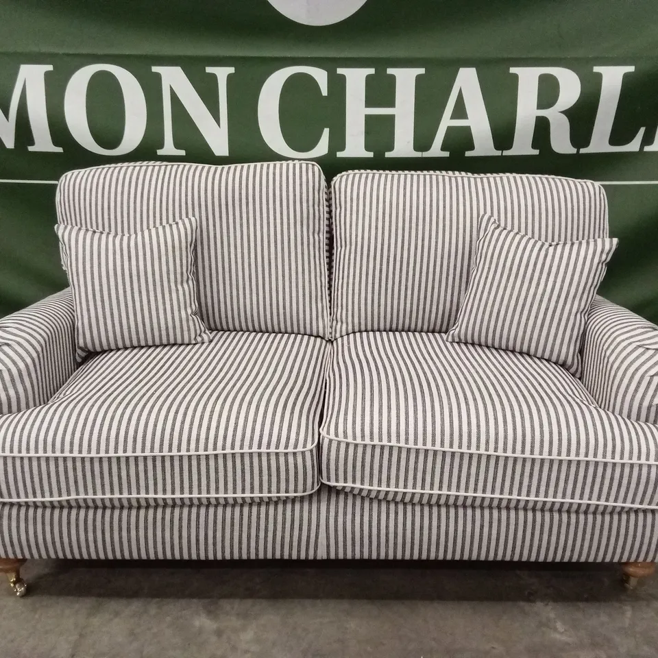 BAY STRIPE 2 SEATER FABRIC SOFA RRP £1099