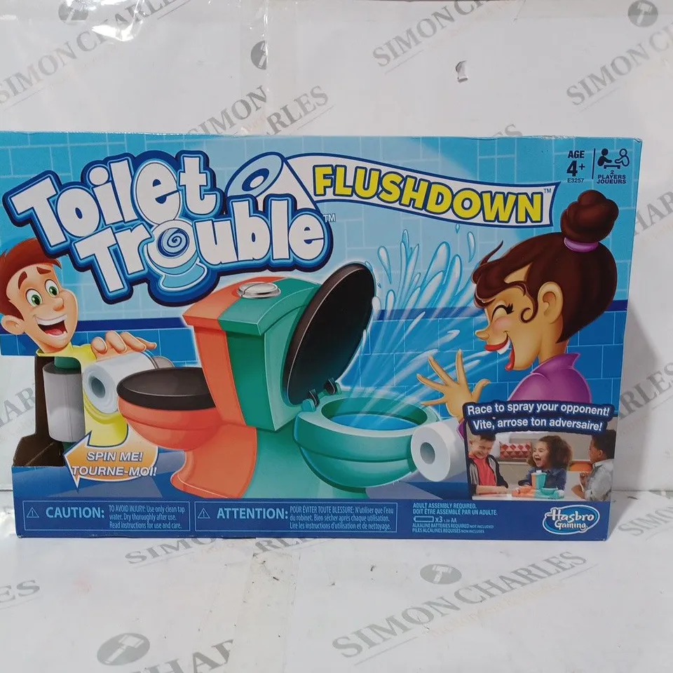 BOXED HASBRO TOILET TROUBLE FLUSHDOWN GAME