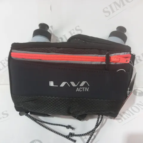 LAVA ACTIVE HYDRABELT RUNNING BELT IN BLACK/ORANGE