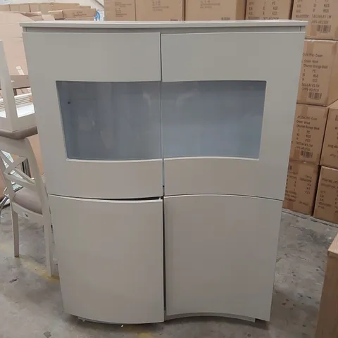 LAZZARO DISPLAY UNIT WITH LED LIGHTS – GREY