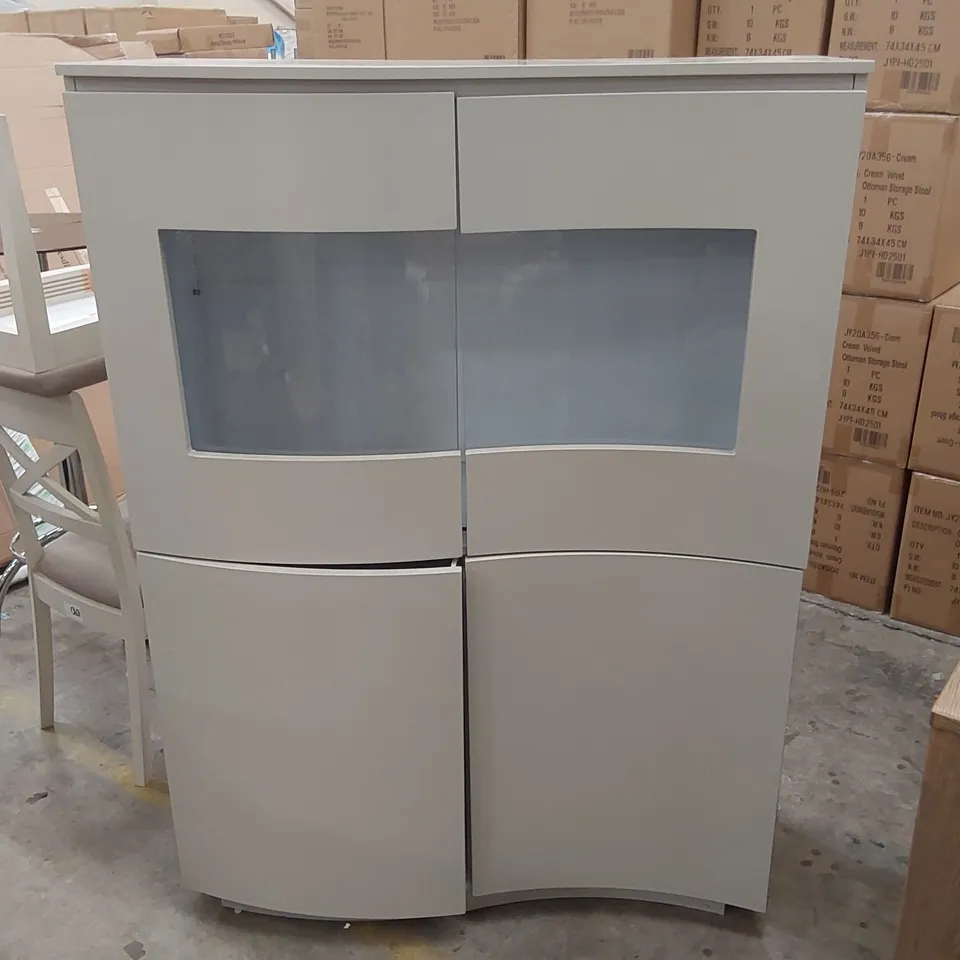 LAZZARO DISPLAY UNIT WITH LED LIGHTS – GREY