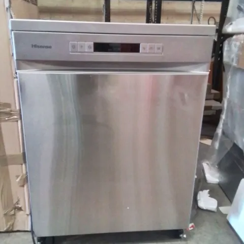 HISENSE HS6223E90XUK SLIMLINE 10 FREESTANDING DISHWASHER - SILVER