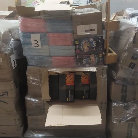 PALLET TO CONTAINING A VERY LARGE QUANTITY OF ASSORTED ITEMS INCLUDING: SHED/FENCE BRUSHES, PASTA STORAGE JARS, ULTIMATE MAGIC SETS, GIANT NOUGHTS & CROSSES GAMES ECT