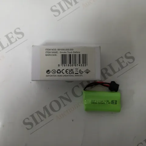 BOXED RC SMOKE TRUCK BATTERY