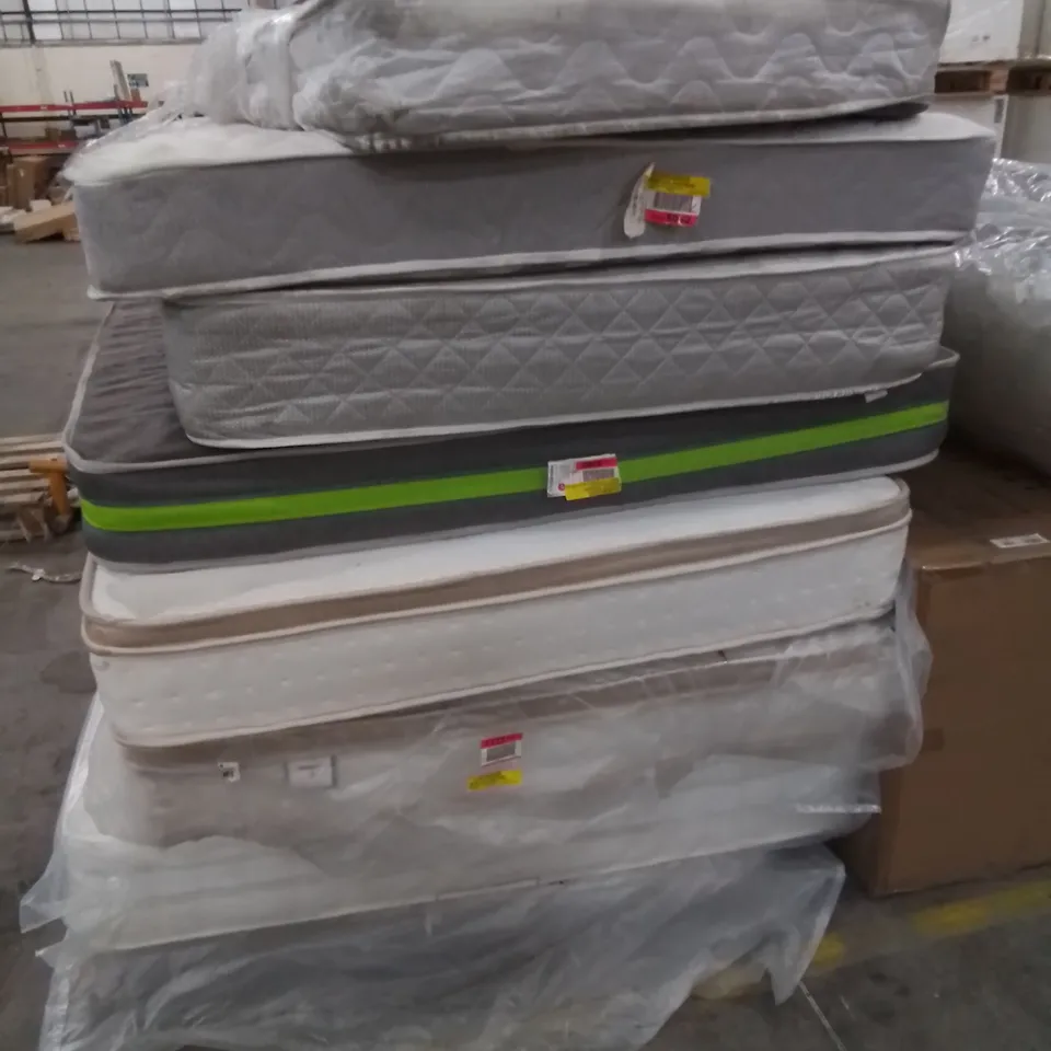APPROXIMATELY 8 X ASSORTED MATTRESSES. SIZES, BRANDS AND CONDITIONS VARY 