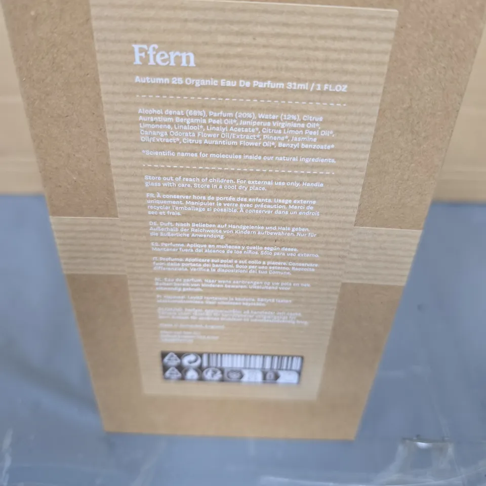 FFERN AUTUMN 25 ORGANIC EAU DE PARFUM 31ML – BOXED