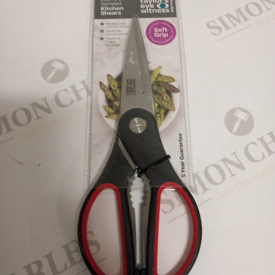 BRAND NEW TAYLOR'S EYE WITNESS 23CM SERRATED KITCHEN SHEARS