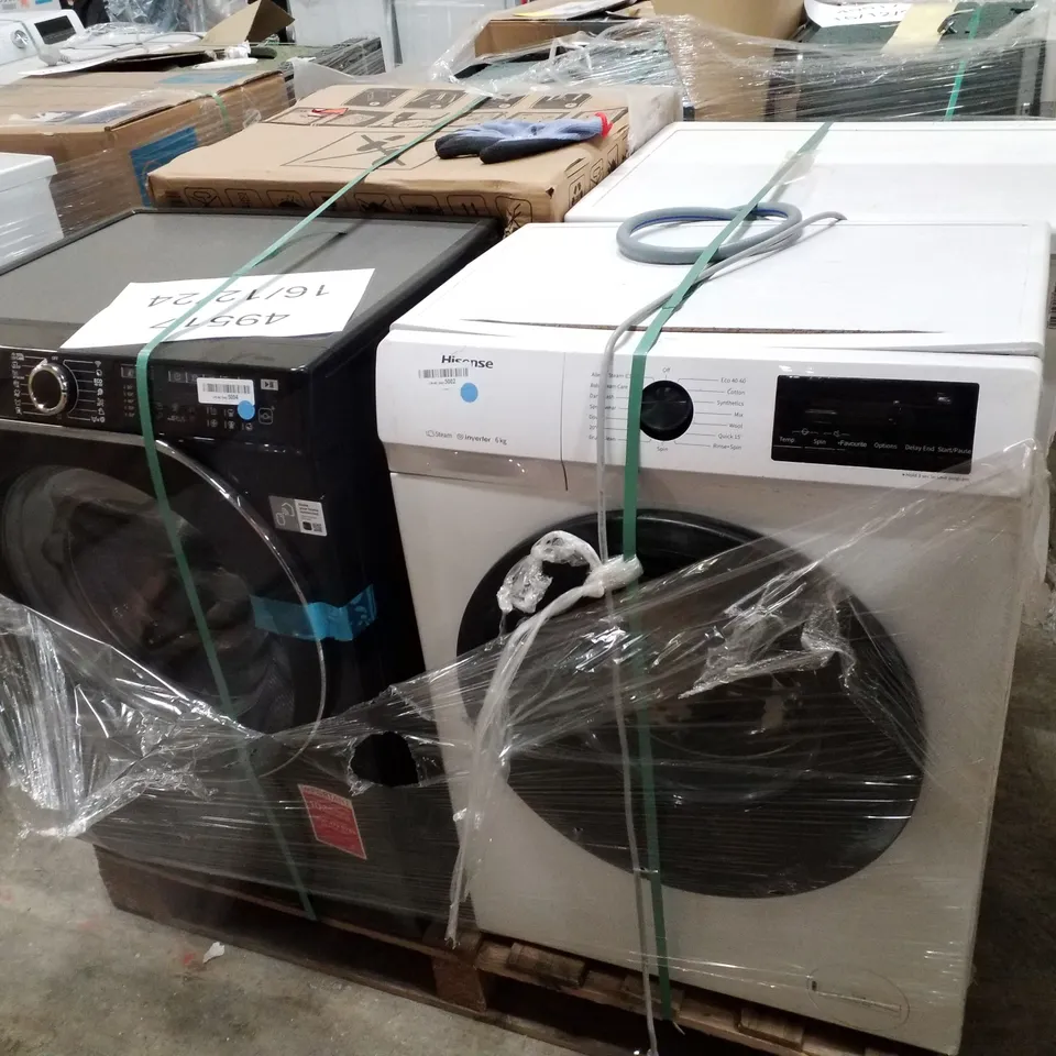 PALLET OF APPROXIMATELY 4 UNPROCESSED RAW RETURN WHITE GOODS TO INCLUDE;