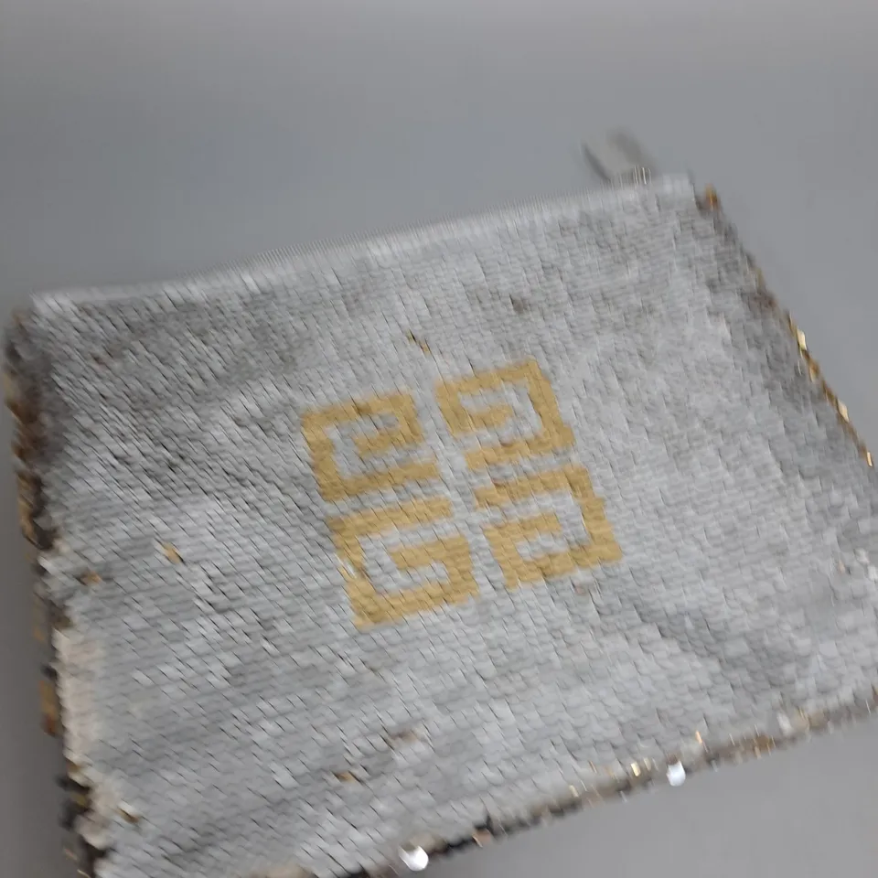 GIVENCHY PARFUMS WASH BAG - SILVER AND GOLD