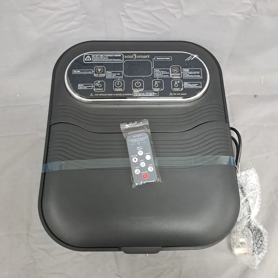 SOULSMART FOOT SPA MASSAGER WITH REMOTE – BLACK