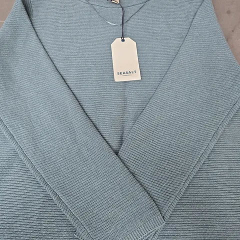 SEASALT CORNWALL MAKERS JUMPER IN LICHEN SIZE UK 12